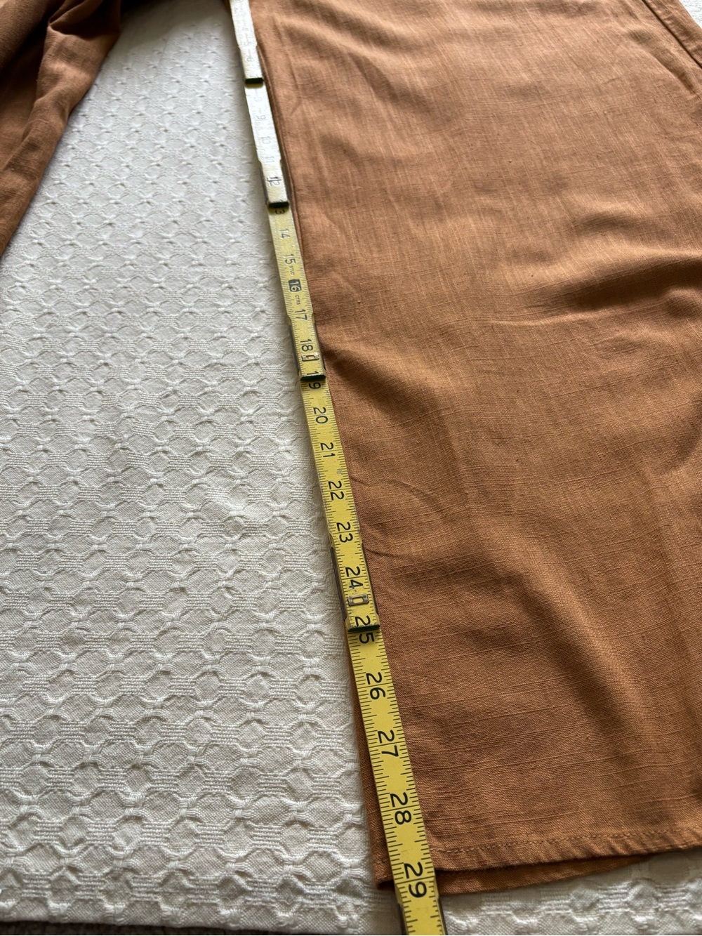 Back-Tie Wide-Leg Jumpsuit in Camel - Picture 14 of 16